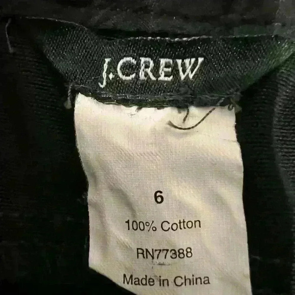 J.Crew Black Twill Skirt. Size 6 - Picture 6 of 6